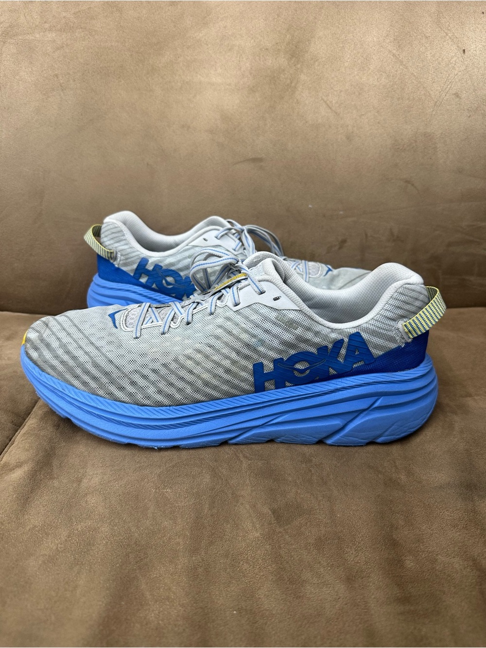 Hoka one one rincon oyster blue size 14 men’s running shoe active lifestyle